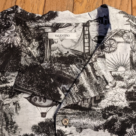Valentino Short Sleeve Dreamatic Print Sport Shirt - Picture 7 of 7